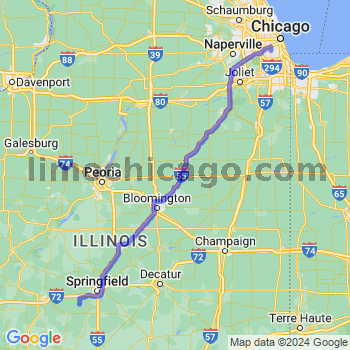 Travel from Loami to Midway airport Limousine service to Midway airport (MDW)