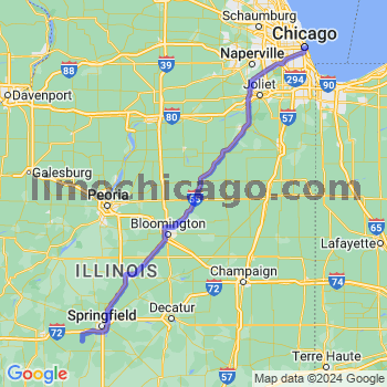 Travel from Loami to Chicago Loop Limousine service to Chicago Loop