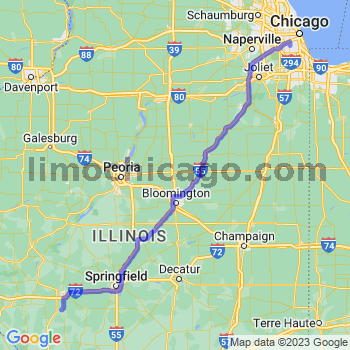 Travel from Murrayville to Midway airport Limousine service to Midway airport (MDW)
