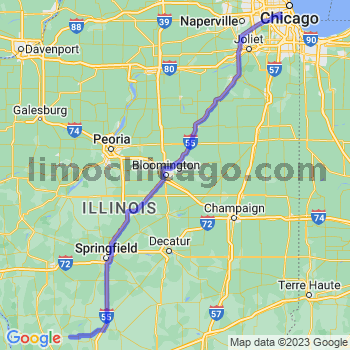 Travel from Shipman to Midway airport Limousine service to Midway airport (MDW)
