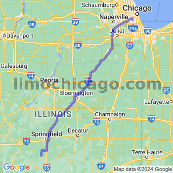 Travel from Virden to Midway airport Limousine service to Midway airport (MDW)