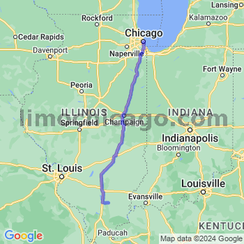 Travel from Akin to Chicago Loop Limousine service to Chicago Loop