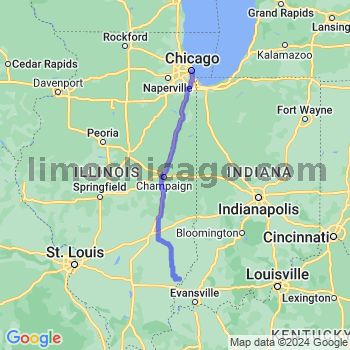 Travel from Bellmont to Chicago Loop Limousine service to Chicago Loop