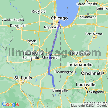 Travel from Browns to Chicago Loop Limousine service to Chicago Loop