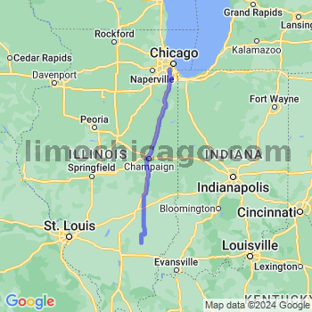 Travel from Cisne to Midway airport Limousine service to Midway airport (MDW)