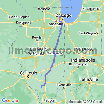Travel from Du Quoin to O'Hare airport Limousine service to O'Hare airport (ORD)