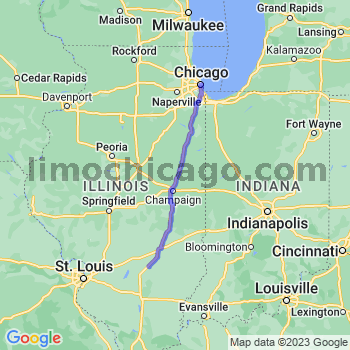 Travel from Farina to Chicago Loop Limousine service to Chicago Loop