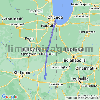 Travel from Geff to Chicago Loop Limousine service to Chicago Loop