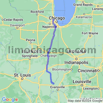 Travel from Keensburg to O'Hare airport Limousine service to O'Hare airport (ORD)