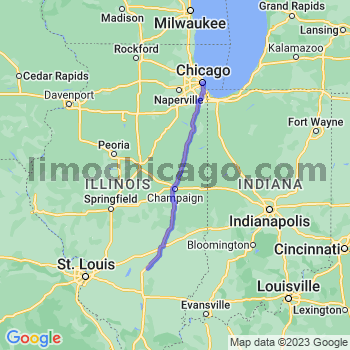 Travel from Kinmundy to Chicago Loop Limousine service to Chicago Loop