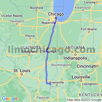 Travel from Maunie to Chicago Loop Limousine service to Chicago Loop