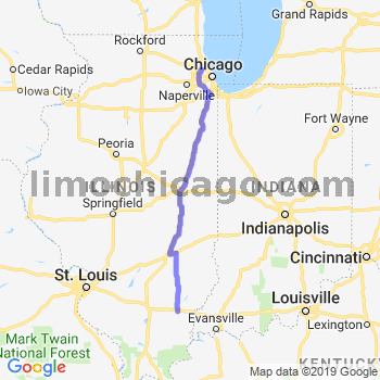 Travel from Mill Shoals to O'Hare airport Limousine service to O'Hare airport (ORD)