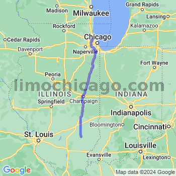 Travel from Sailor Springs to O'Hare airport Limousine service to O'Hare airport (ORD)