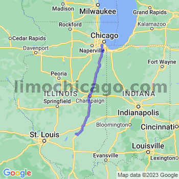 Travel from Saint Peter to Midway airport Limousine service to Midway airport (MDW)