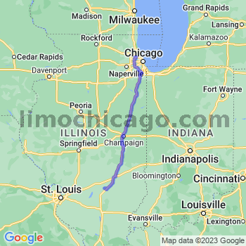 Travel from Saint Peter to O'Hare airport Limousine service to O'Hare airport (ORD)