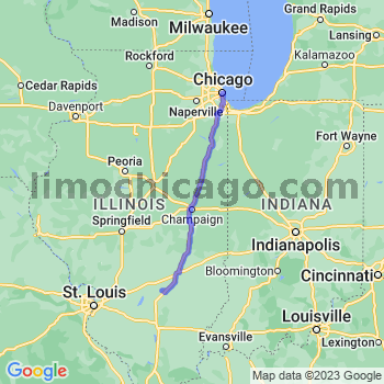 Travel from Saint Peter to Chicago Loop Limousine service to Chicago Loop