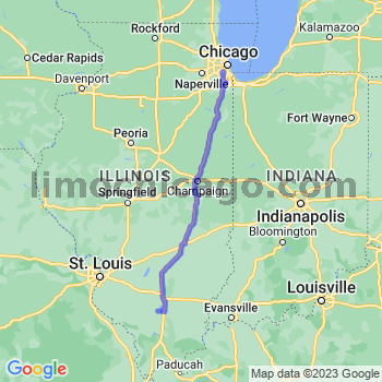 Travel from Sesser to Midway airport Limousine service to Midway airport (MDW)