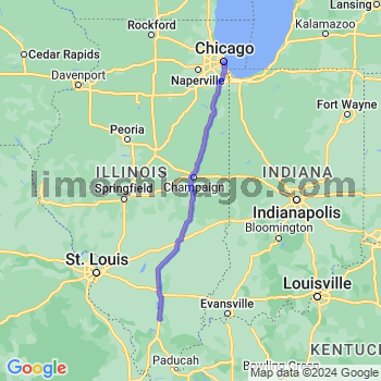 Travel from West Frankfort to Chicago Loop Limousine service to Chicago Loop