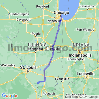 Travel from Ava to Chicago Loop Limousine service to Chicago Loop