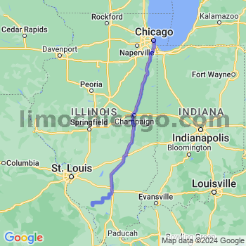 Travel from Campbell Hill to Chicago Loop Limousine service to Chicago Loop