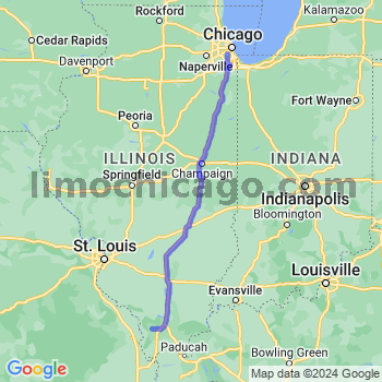 Travel from Cobden to Midway airport Limousine service to Midway airport (MDW)