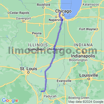 Travel from Cobden to O'Hare airport Limousine service to O'Hare airport (ORD)