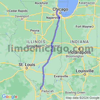 Travel from Dongola to O'Hare airport Limousine service to O'Hare airport (ORD)