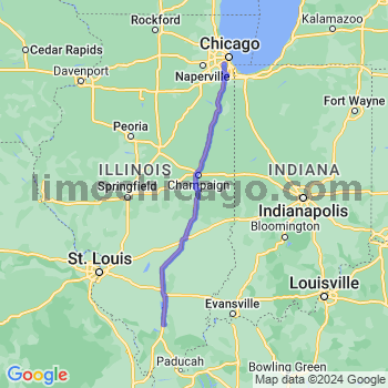 Travel from Johnston City to Midway airport Limousine service to Midway airport (MDW)