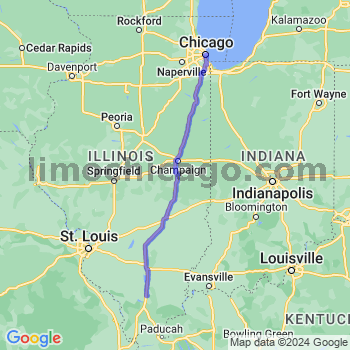 Travel from Johnston City to Chicago Loop Limousine service to Chicago Loop