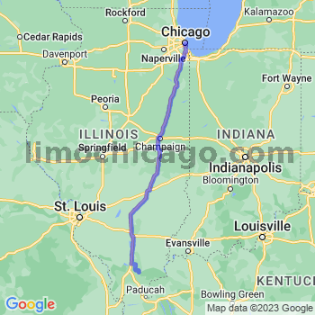 Travel from New Burnside to Chicago Loop Limousine service to Chicago Loop