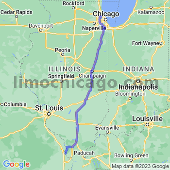 Travel from Thebes to O'Hare airport Limousine service to O'Hare airport (ORD)