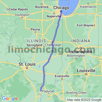 Travel from Ullin to Chicago Loop Limousine service to Chicago Loop